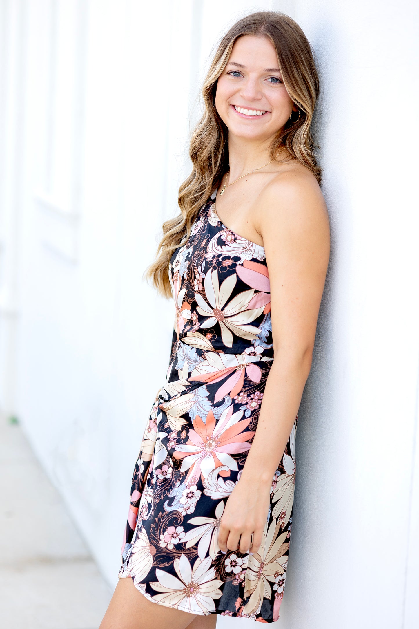 Beautiful Memories One Sleeve Dress