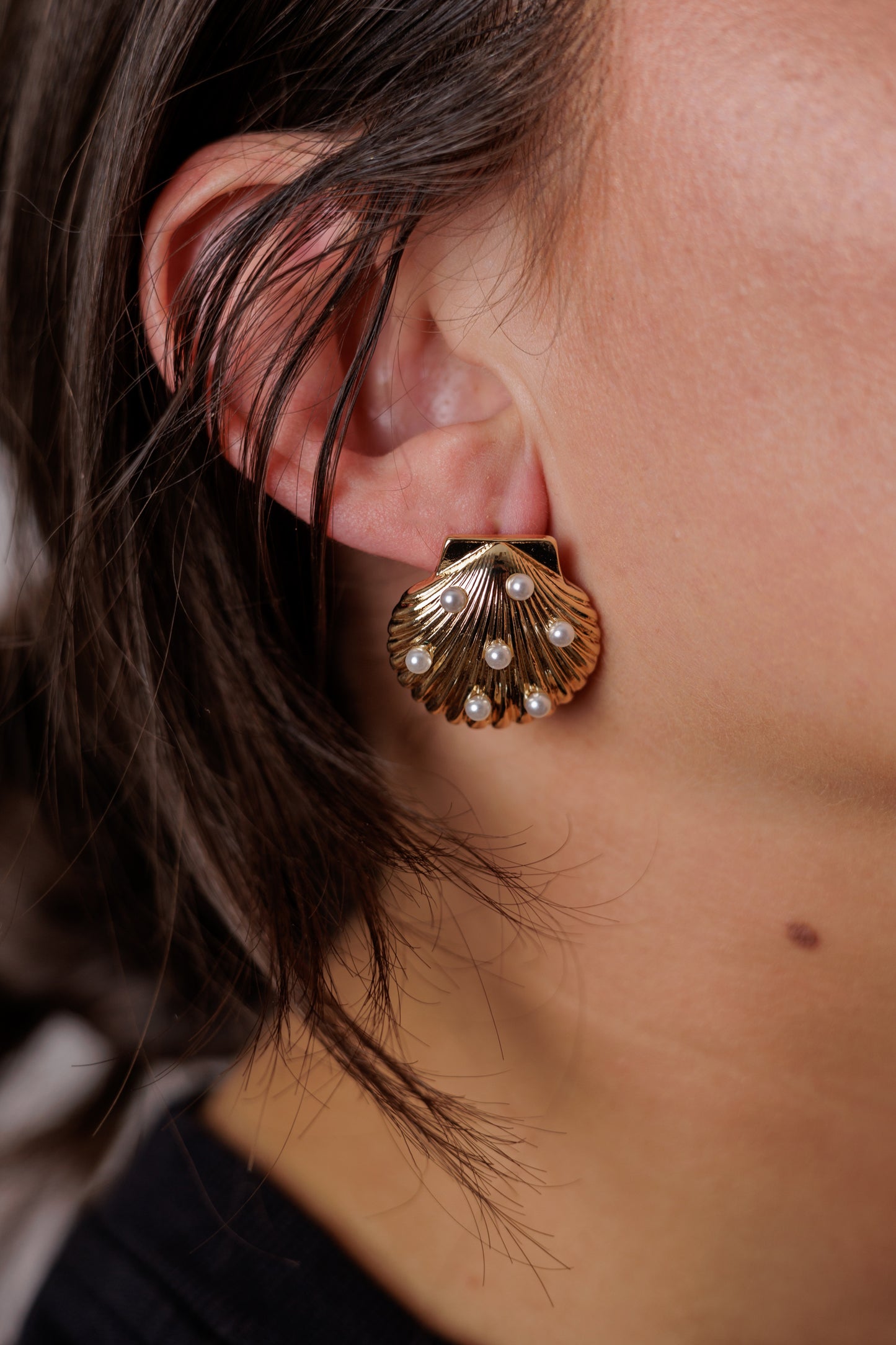 Text My Shell Earrings