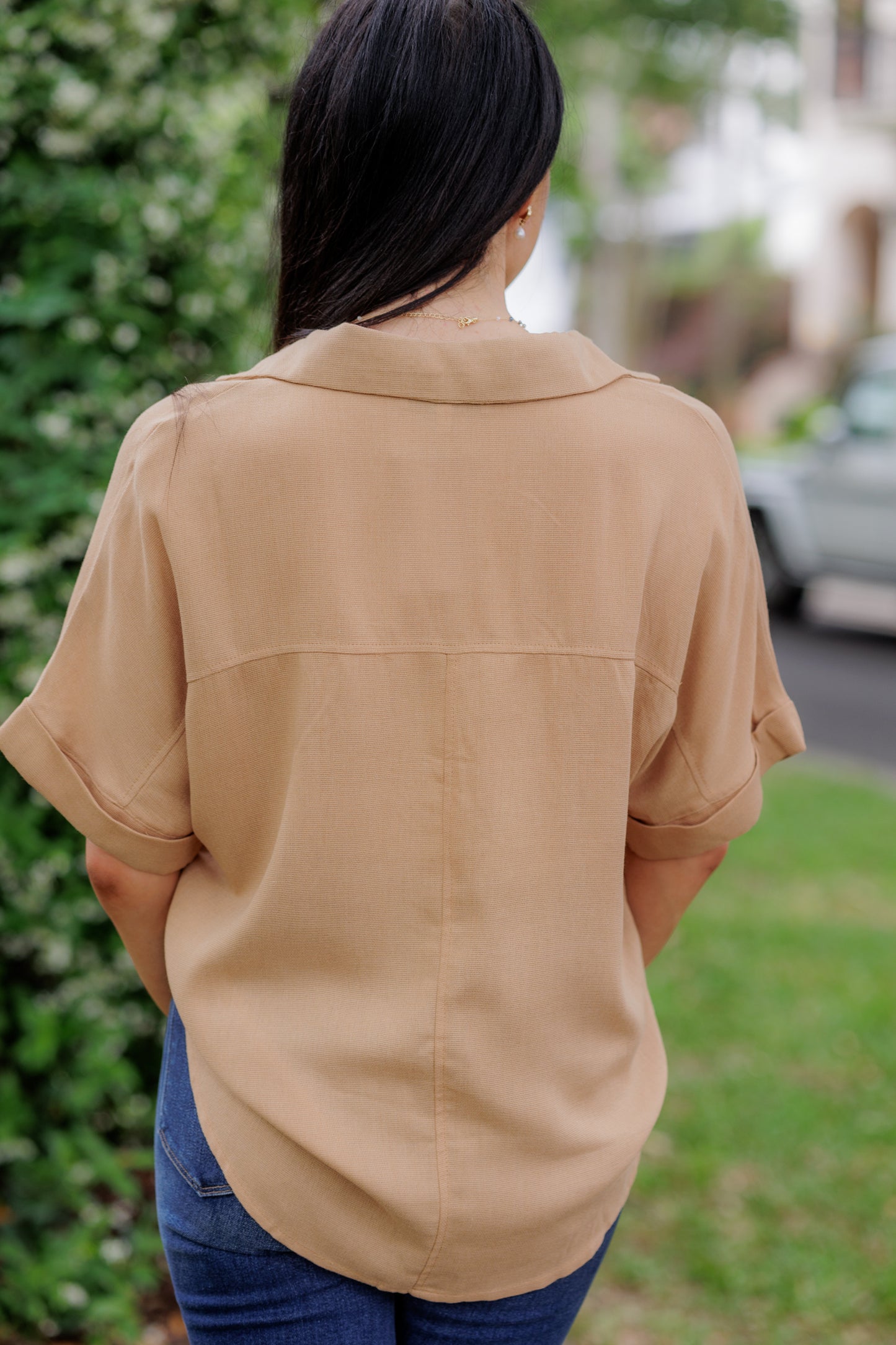 On the Move Collared Top