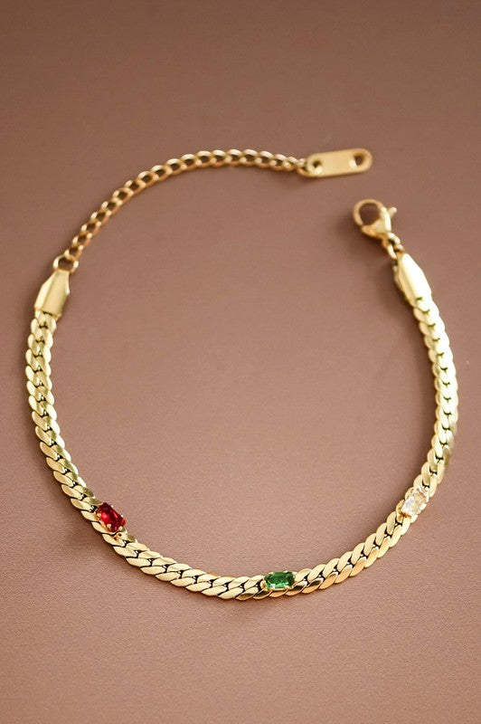 Met Online Non Tarnish Chain Bracelet