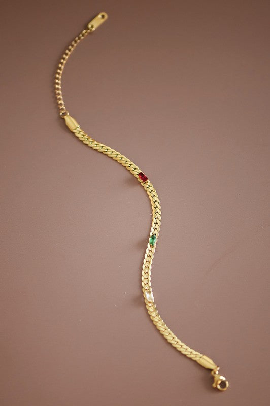 Met Online Non Tarnish Chain Bracelet