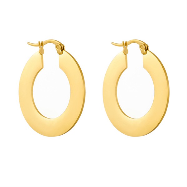 Let's Circle Back Non Tarnish Hoops