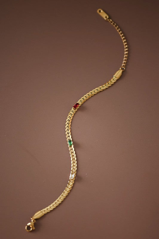 Met Online Non Tarnish Chain Bracelet
