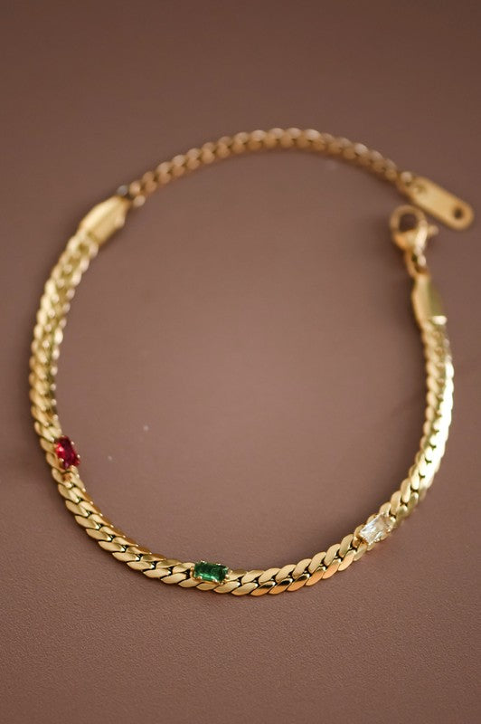 Met Online Non Tarnish Chain Bracelet