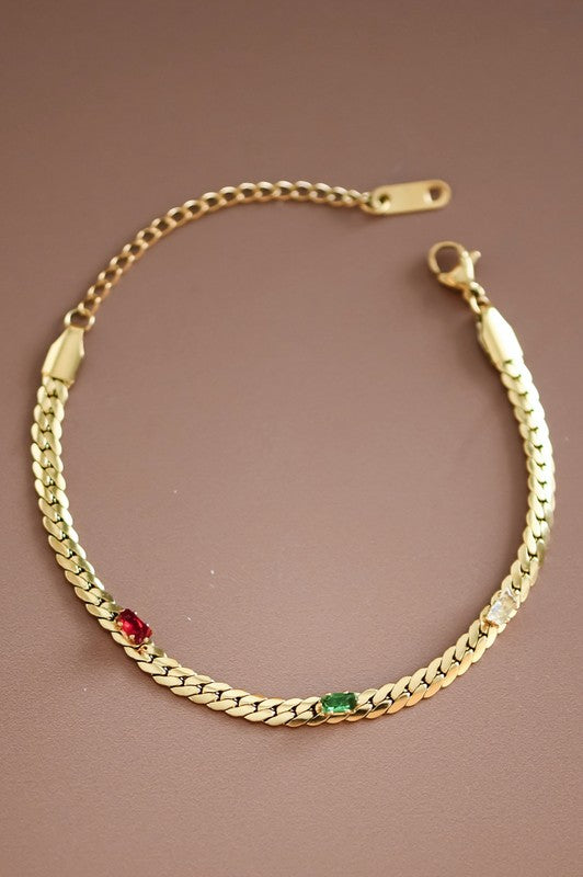 Met Online Non Tarnish Chain Bracelet