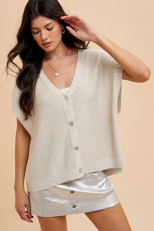 Take a Hint Oversized Sweater Vest