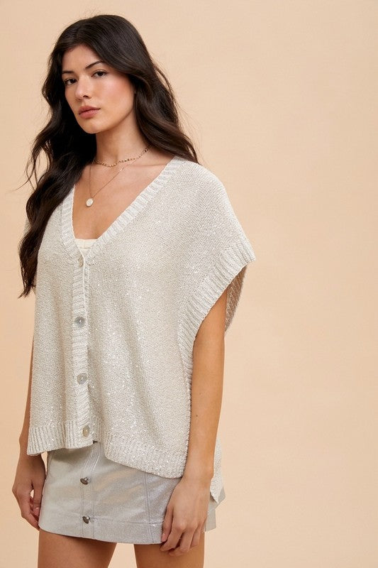 Take a Hint Oversized Sweater Vest