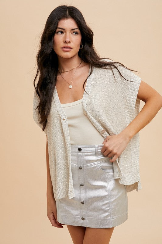 Take a Hint Oversized Sweater Vest