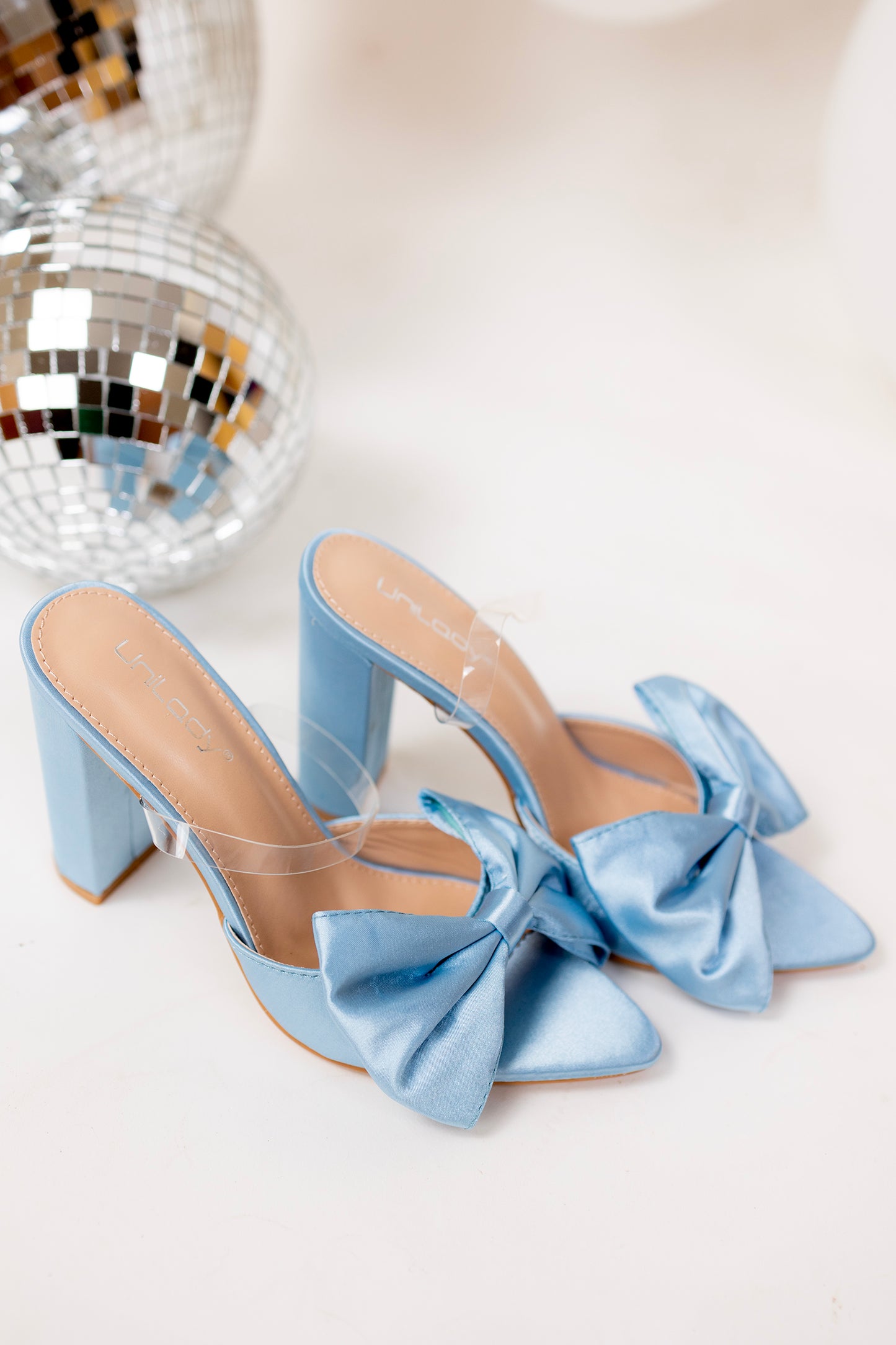 Something Blue Bow Heels