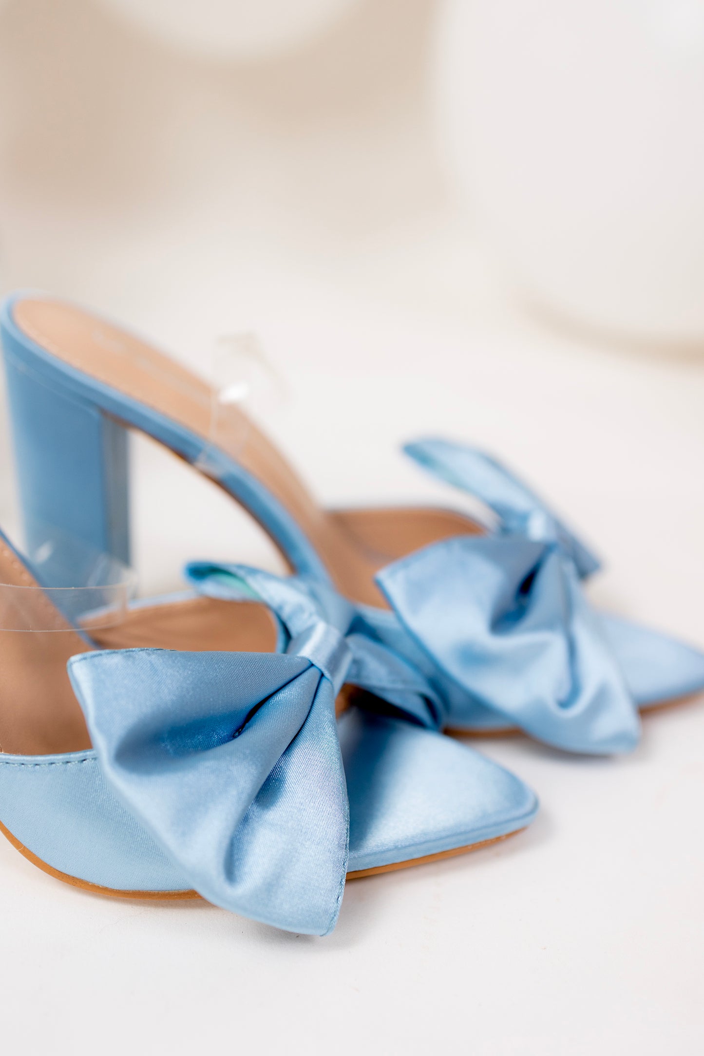 Something Blue Bow Heels