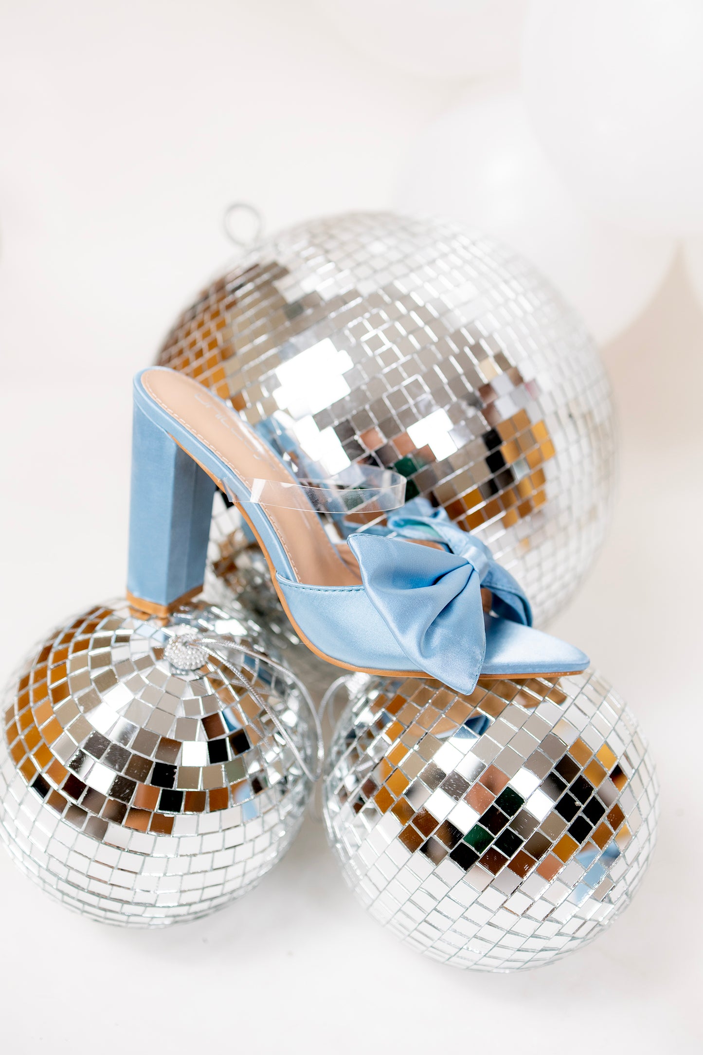 Something Blue Bow Heels