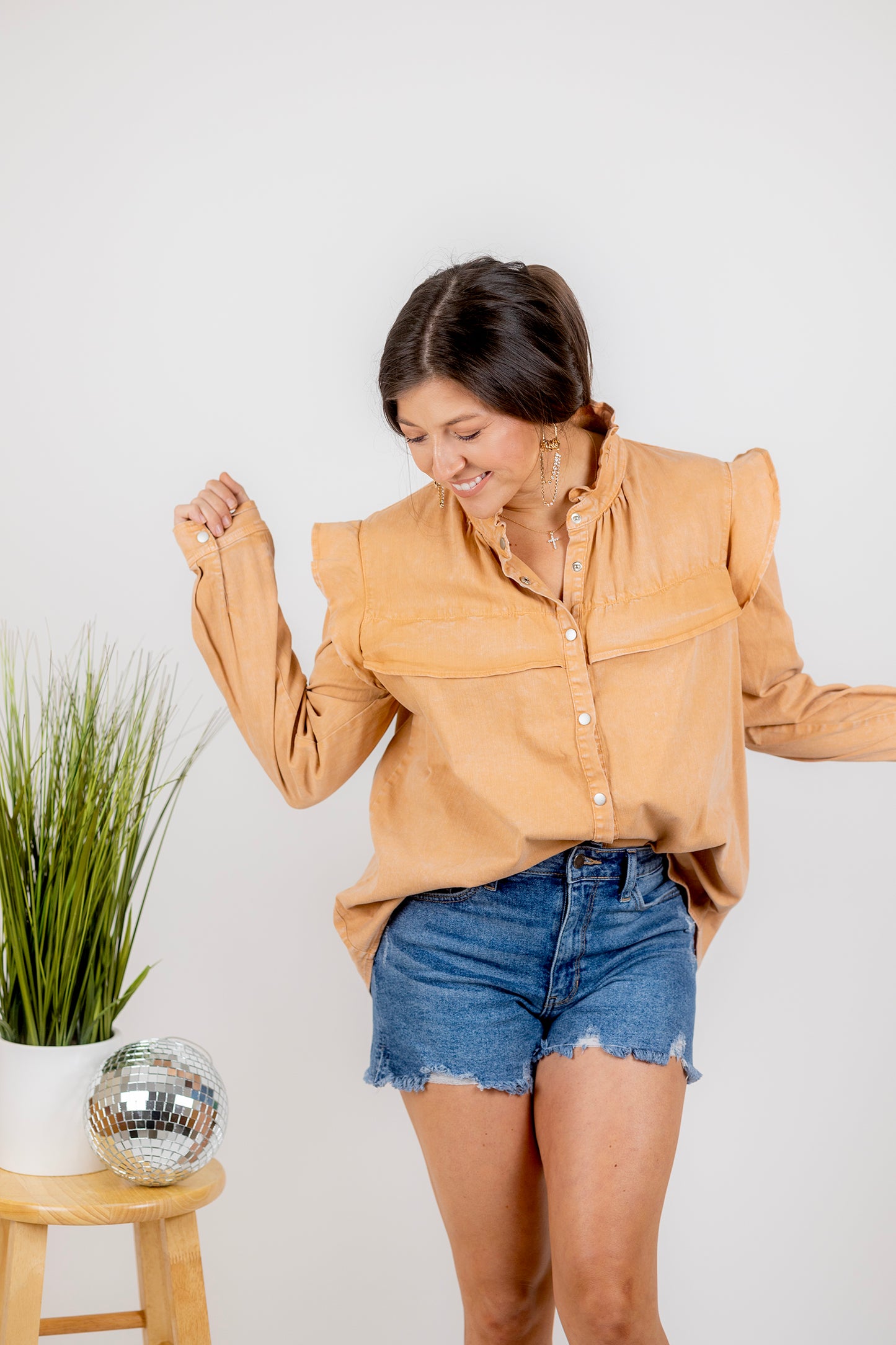 What About It Denim Top