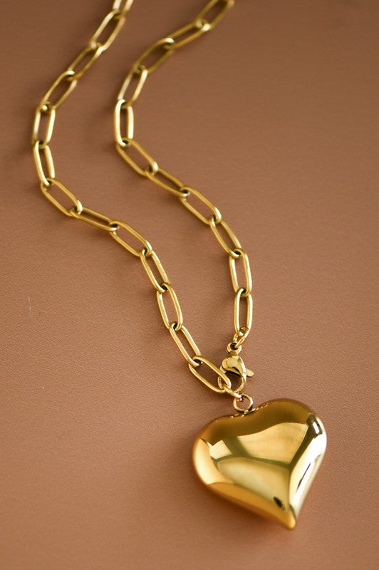 Steady Heartbeat Non Tarnish Necklace