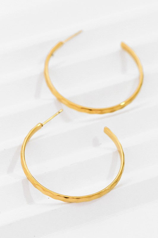 Hear Me Out Non Tarnish Hoop Earrings