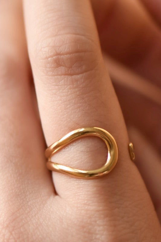 On Loop Non Tarnish Adjustable Ring