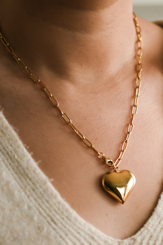 Steady Heartbeat Non Tarnish Necklace