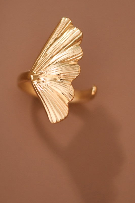 Fanning Non Tarnish Adjustable Ring