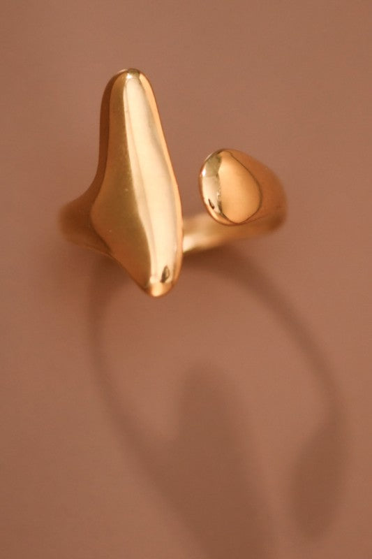 Shapely Non Tarnish Adjustable Ring