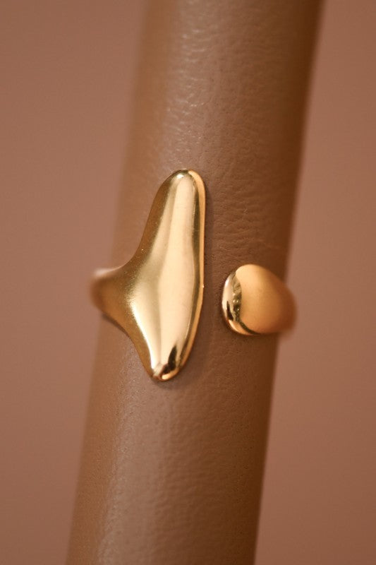 Shapely Non Tarnish Adjustable Ring