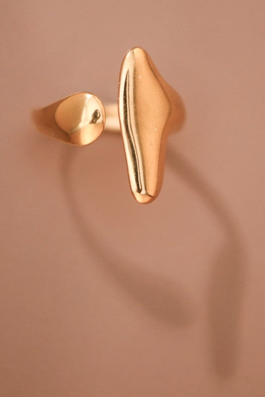 Shapely Non Tarnish Adjustable Ring