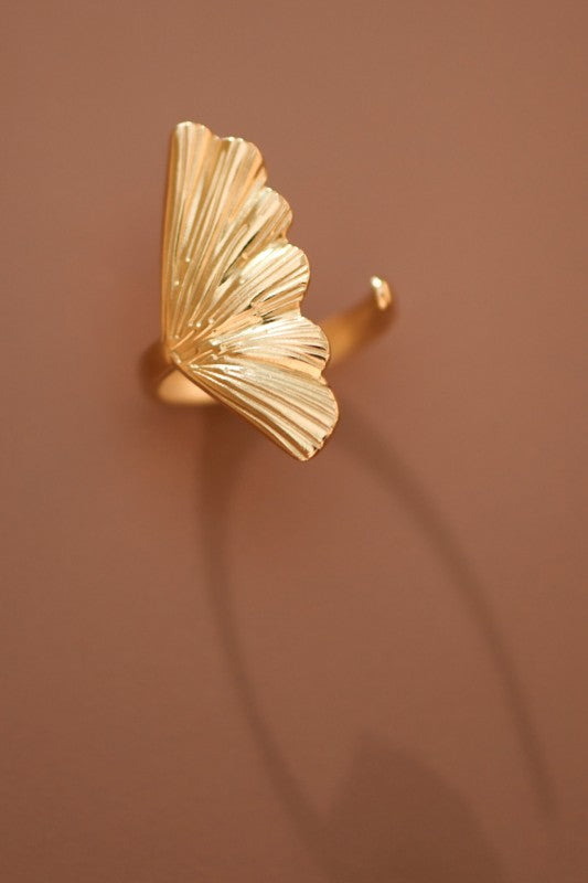Fanning Non Tarnish Adjustable Ring