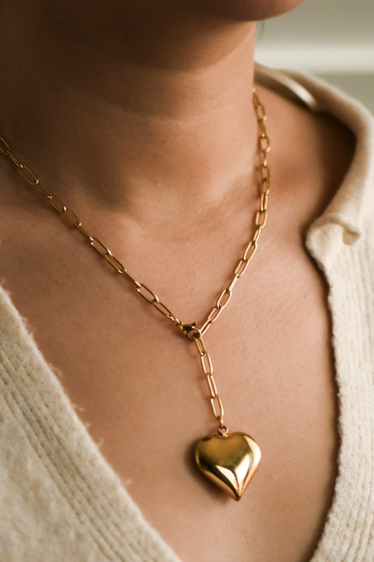 Steady Heartbeat Non Tarnish Necklace