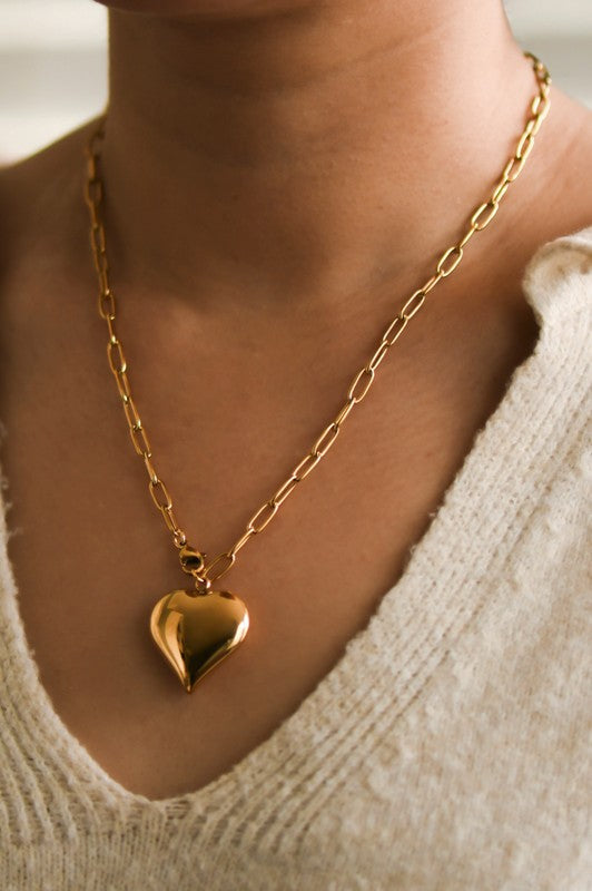 Steady Heartbeat Non Tarnish Necklace