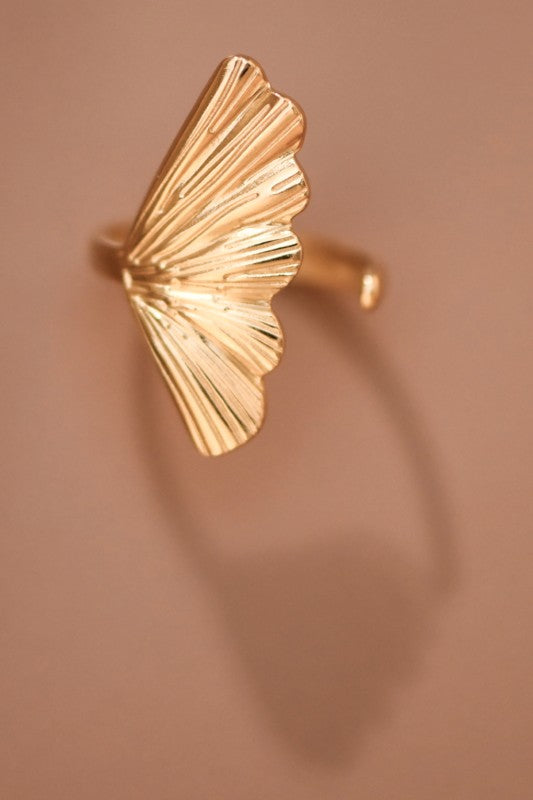 Fanning Non Tarnish Adjustable Ring