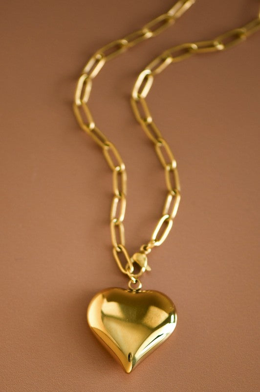 Steady Heartbeat Non Tarnish Necklace