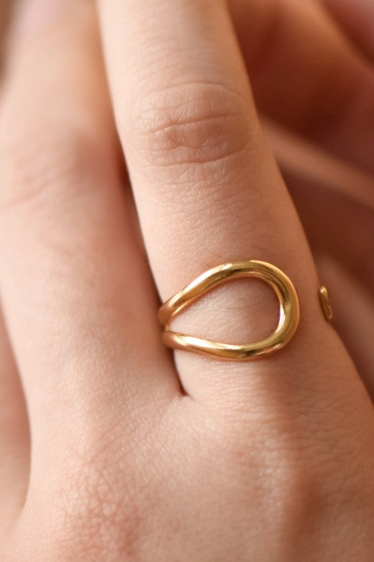 On Loop Non Tarnish Adjustable Ring