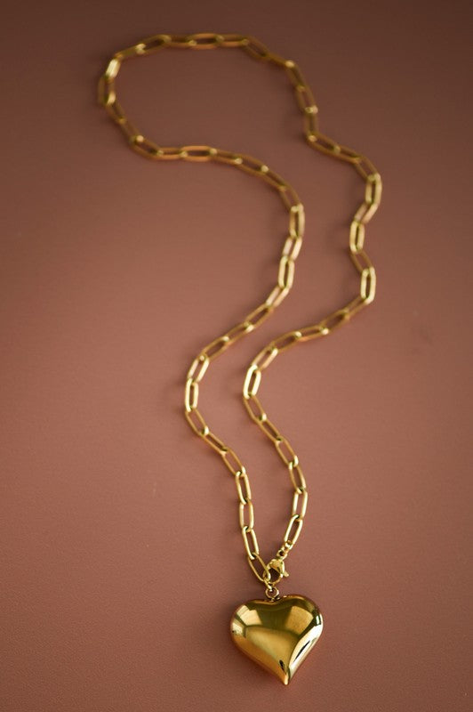 Steady Heartbeat Non Tarnish Necklace