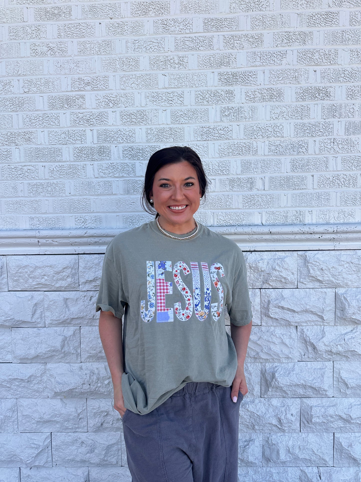 Jesus Patchwork Tshirt