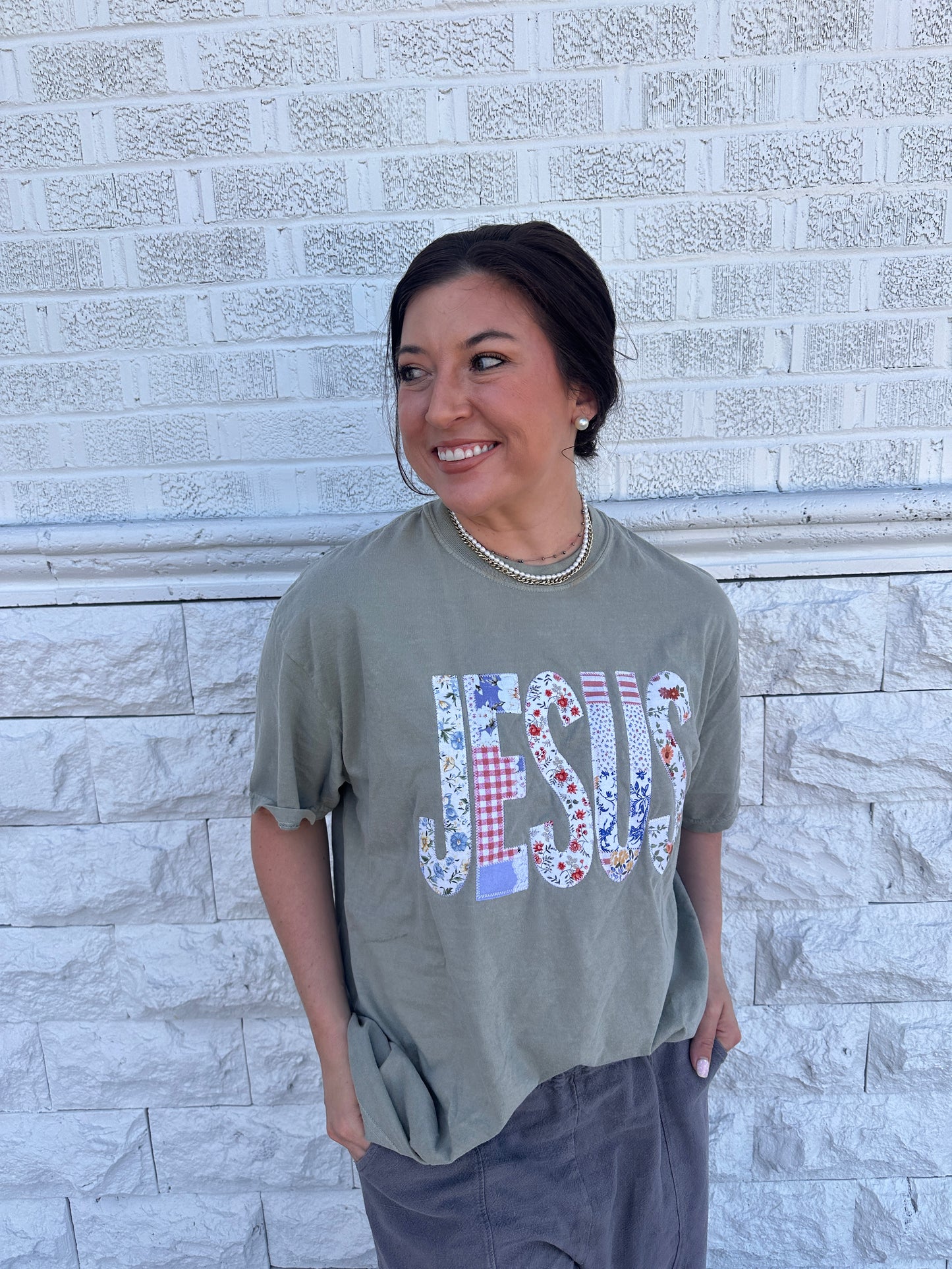 Jesus Patchwork Tshirt
