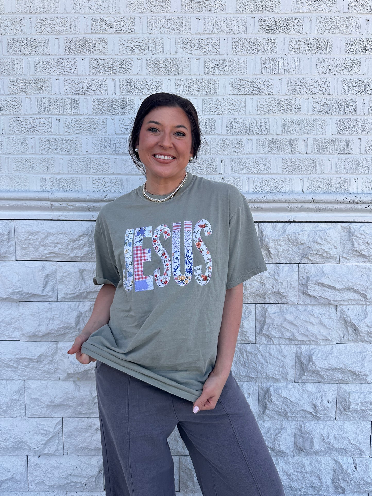 Jesus Patchwork Tshirt