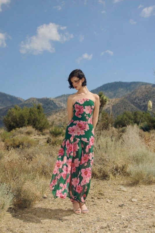 Long Nights Strapless Dress