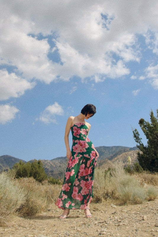 Long Nights Strapless Dress