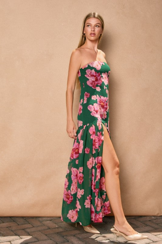Long Nights Strapless Dress