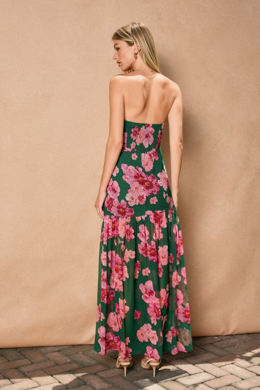 Long Nights Strapless Dress