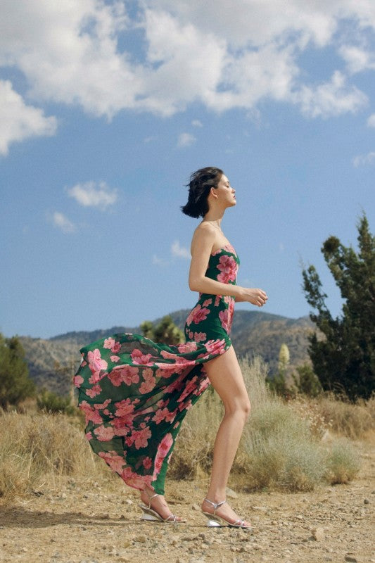 Long Nights Strapless Dress