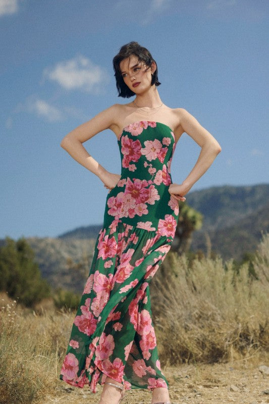 Long Nights Strapless Dress