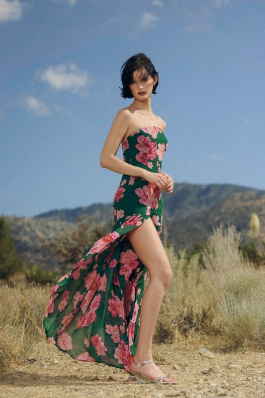 Long Nights Strapless Dress