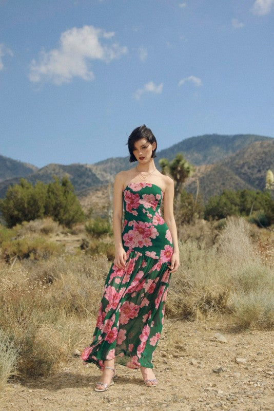 Long Nights Strapless Dress