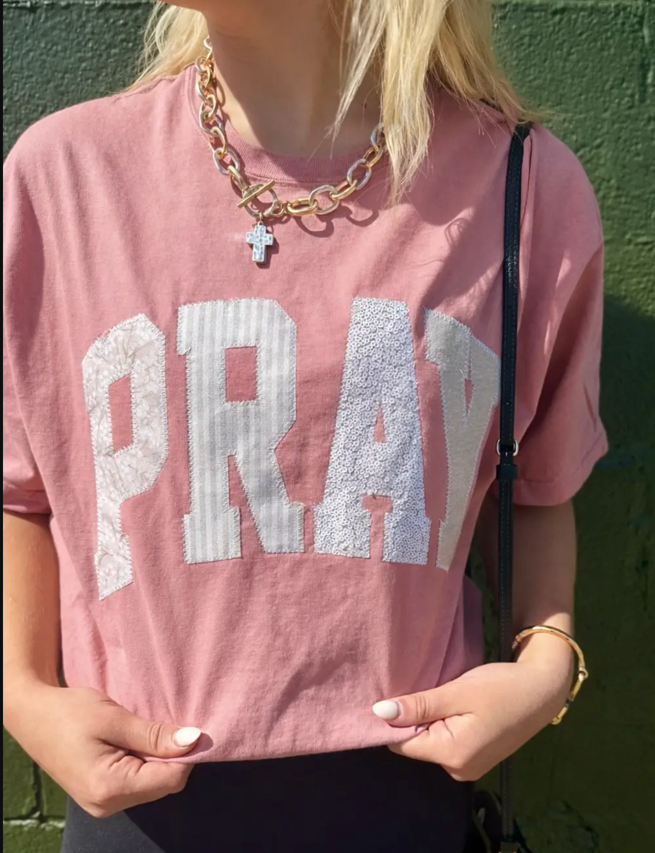 Pray Patchwork Tshirt