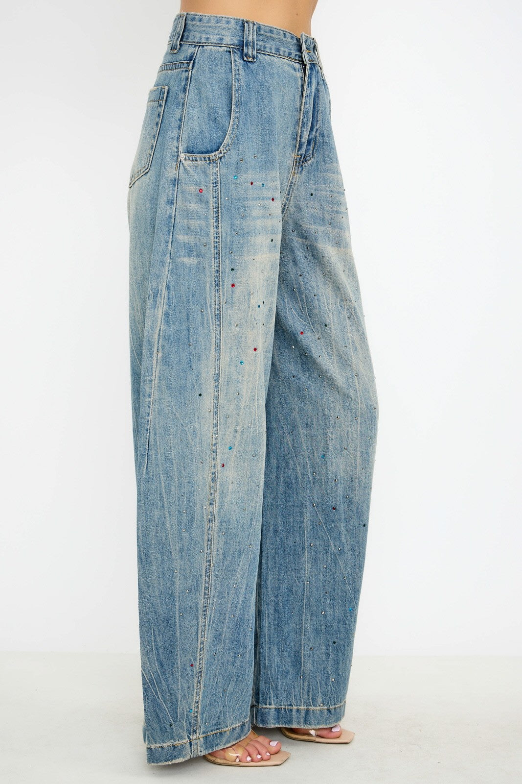Walk It Back Barrel Jeans