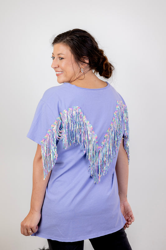 Shake It Up Fringe Tee