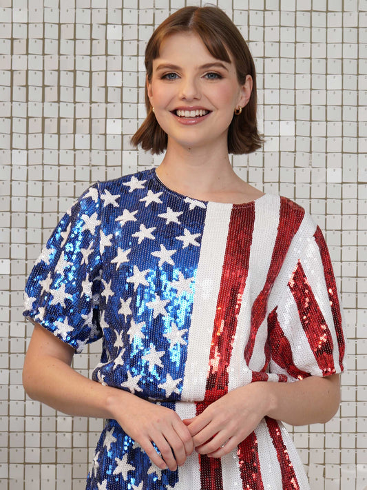 Loud and Proud Sequin Top