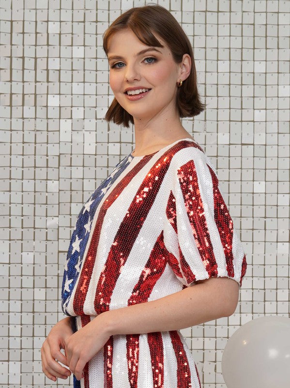 Loud and Proud Sequin Top