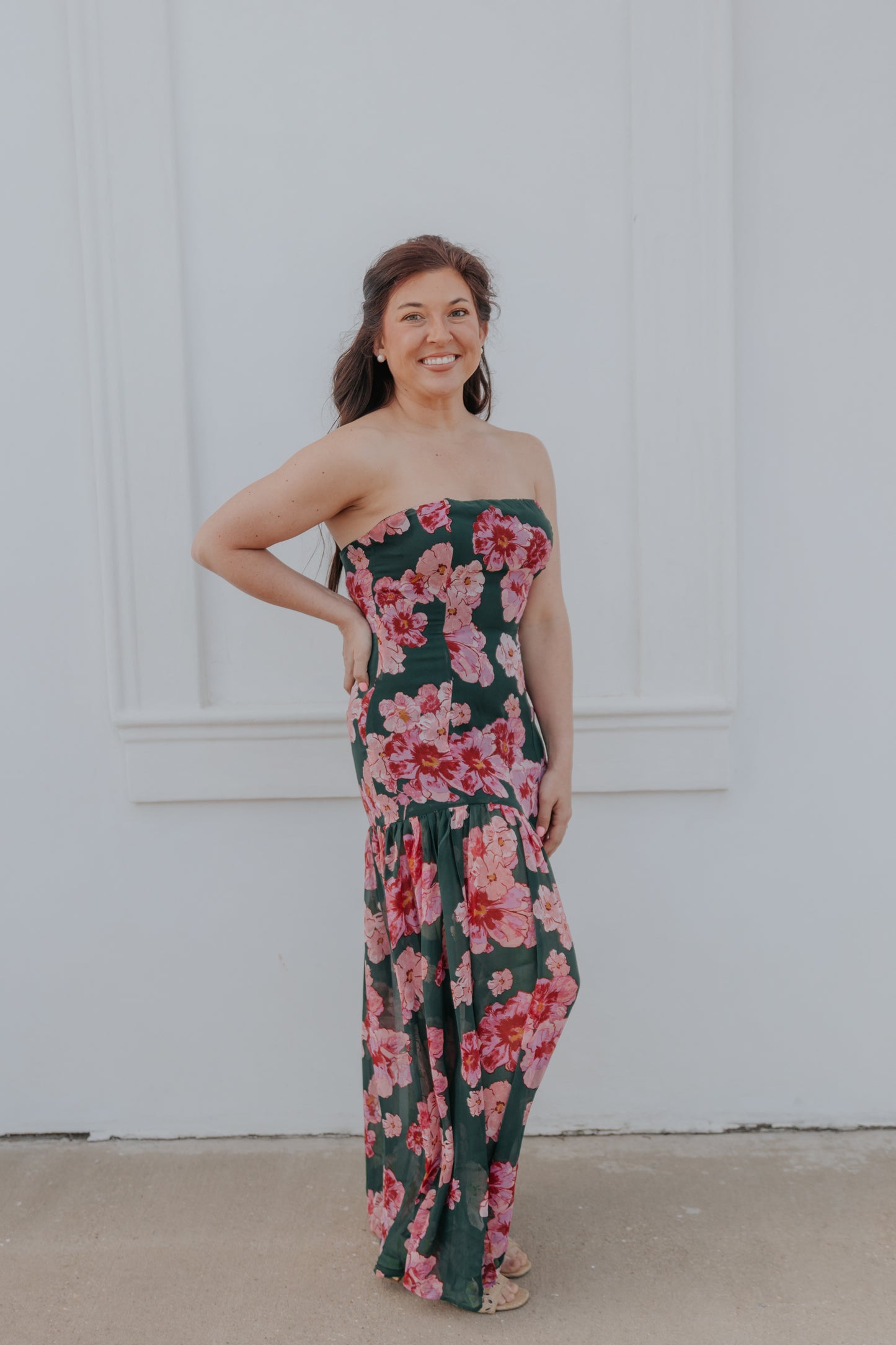 Long Nights Strapless Dress