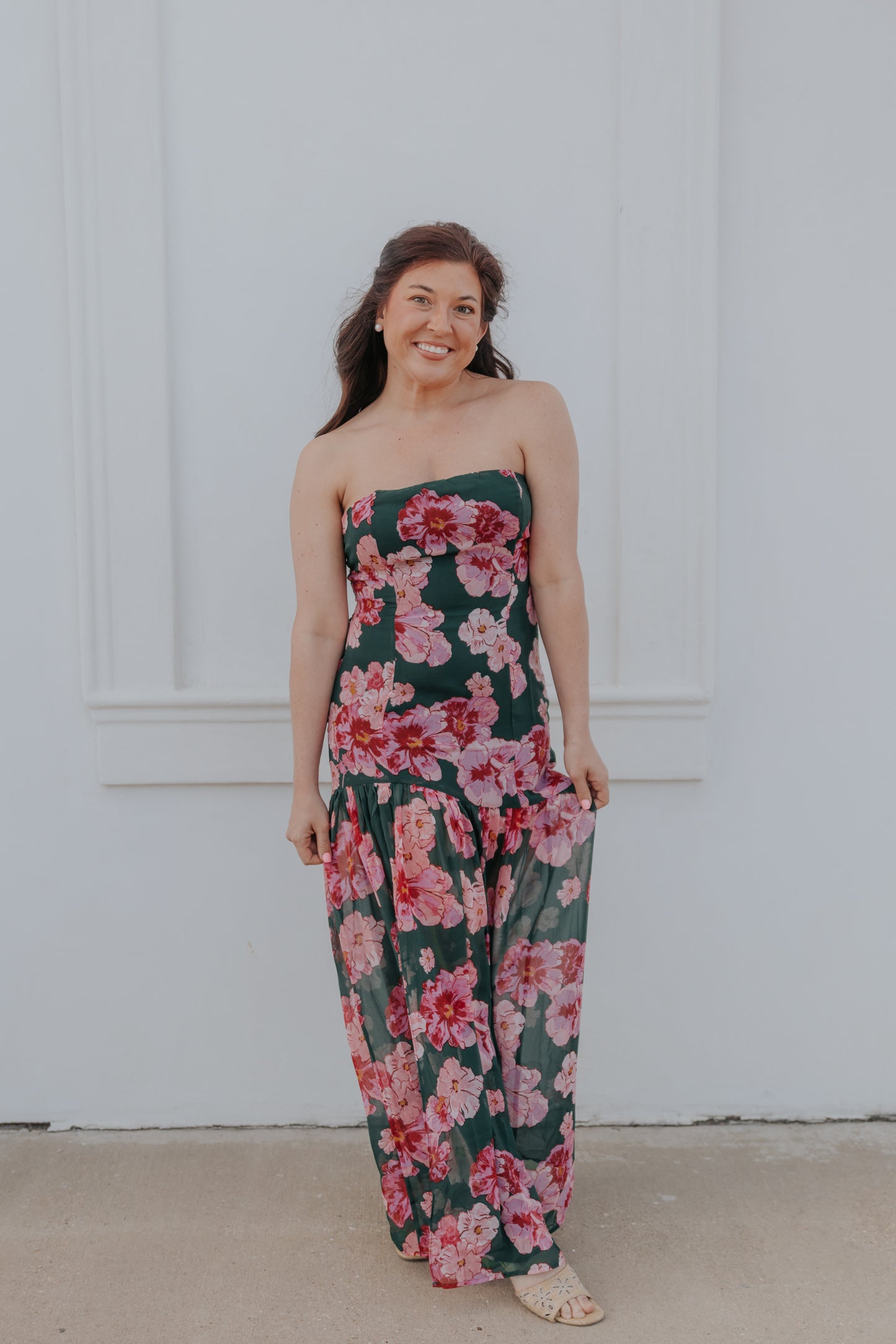 Long Nights Strapless Dress