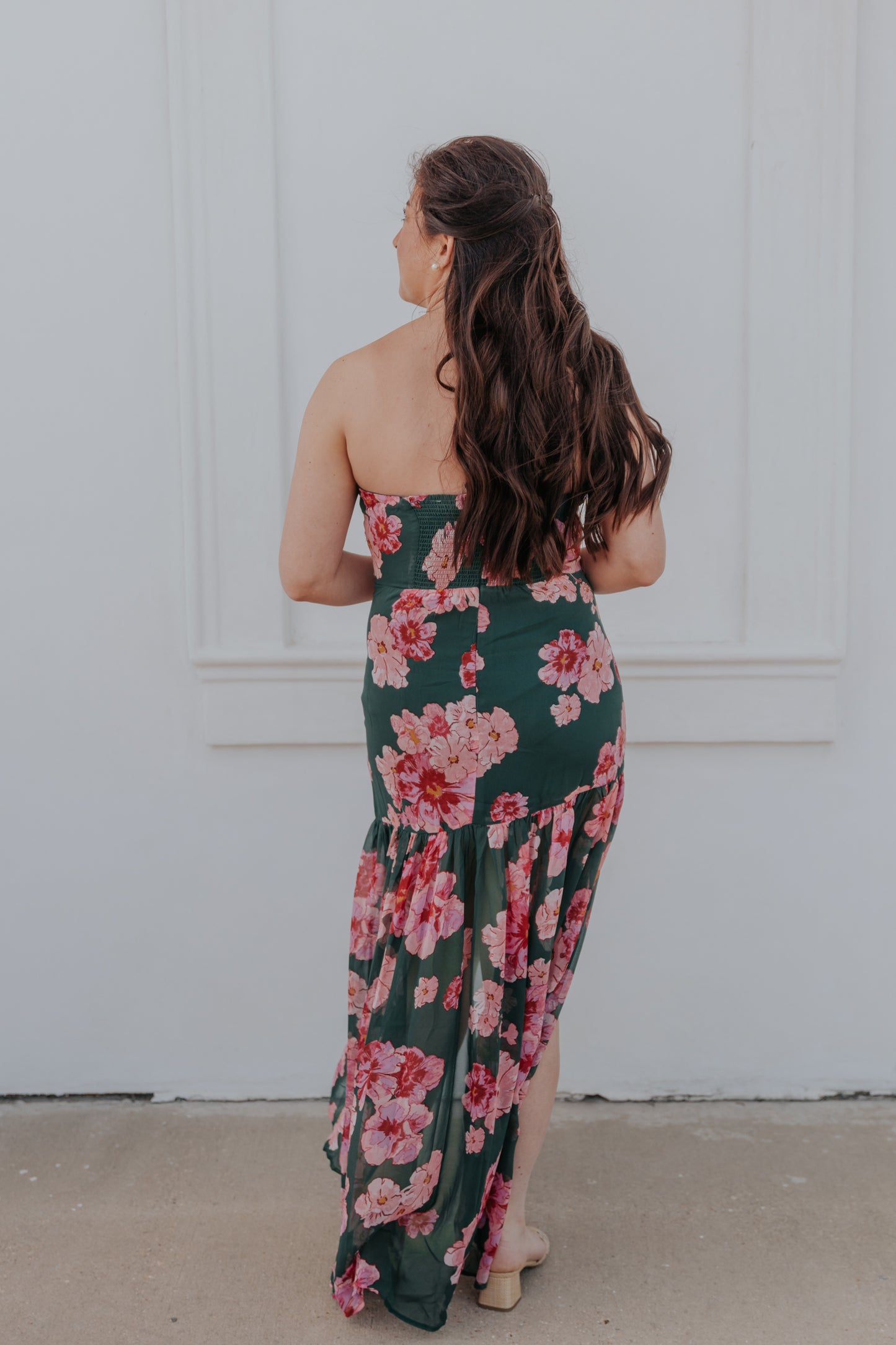 Long Nights Strapless Dress